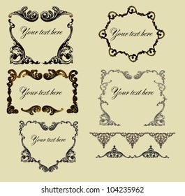 Vintage borders. EPS 10