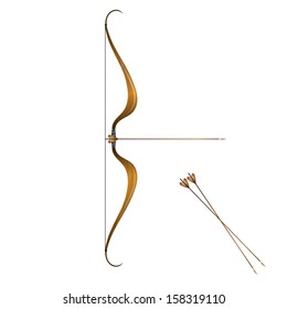 Vintage bow and arrows