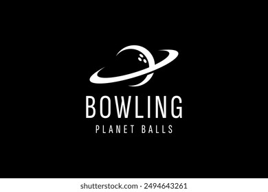 Vintage bowling logo design. Bowling club tournament logo design.