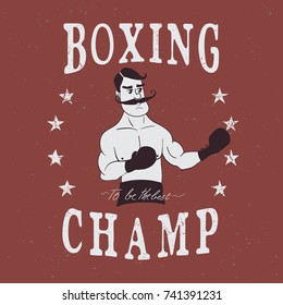 vintage boxer label
