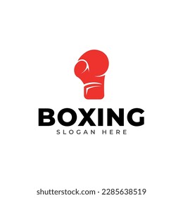 Vintage boxing logo. Boxing sport vector.