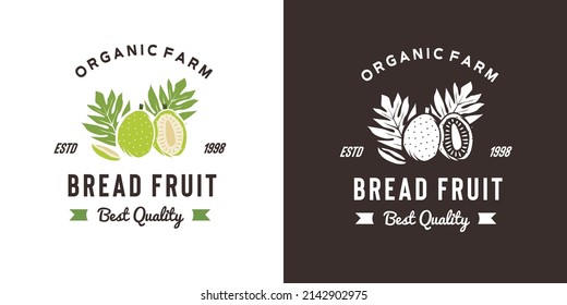 ilustración del logotipo del pan de cosecha de frutas adecuada para la frutería