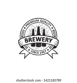 vintage brewery badges, labels, emblems and logo