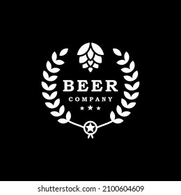 Vintage Brewery Beer Symbol Logo Design