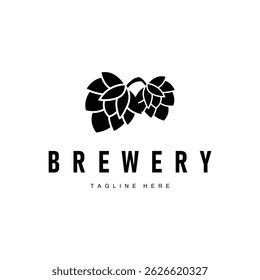 vintage brewery logo design concept, whiskey drink with simple minimalist concept, symbol template for product brand, restaurant, bar, cafe