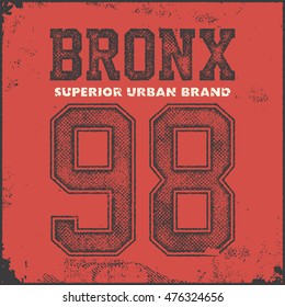 tipografía de bronce vintage, gráficos de camisetas, ilustración vectorial