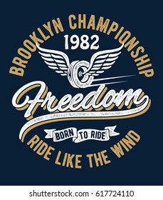 Vintage Brooklyn championship badge, for t shirt and other uses.