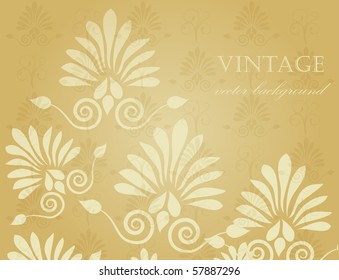 Vintage brown card
