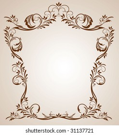 Vintage brown frame