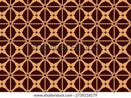 Vintage Brown Geometric Seamless Pattern