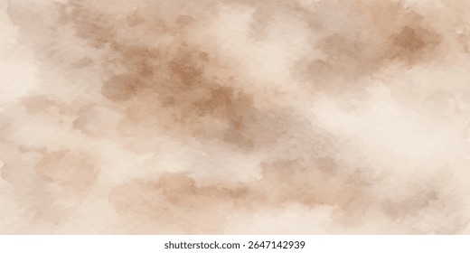Vintage brown paper texture against an abstract blue cloudy sky with light aged grunge