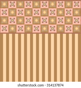 Vintage brown pattern. Vector old background eps 10
