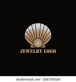 Vintage Brown Pearl Logo applied for jewelry logo design inspiration.