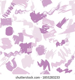 Vintage brush stroke vector seamless pattern. Watercolor texture ornament. Digital trendy acrylic painting. Camouflage urban design. Creative watercolor seamless pattern.