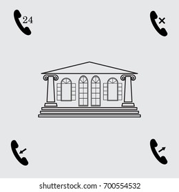 Vintage building vector illustration