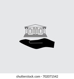 Vintage building vector illustration