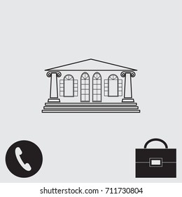 Vintage building vector illustration
