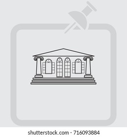Vintage building vector illustration