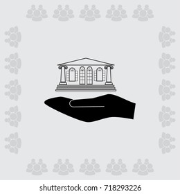 Vintage building vector illustration