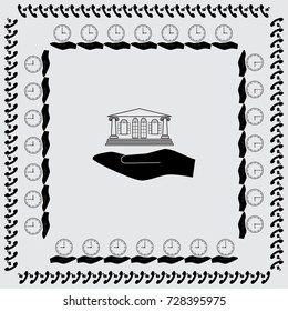 Vintage building vector illustration