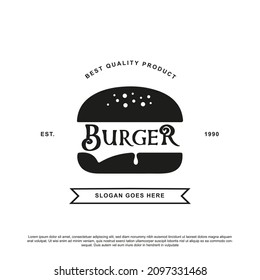 Vectorial de diseño del logotipo de la hamburguesa