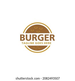 vintage Burger logo food for restaurant