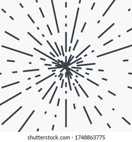 vintage bursting rays - design elements for your design. retro style projects illustration