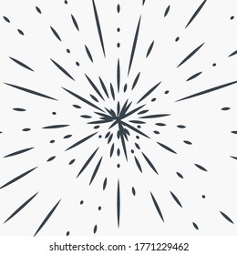 vintage bursting rays - design elements for your design. retro style projects illustration