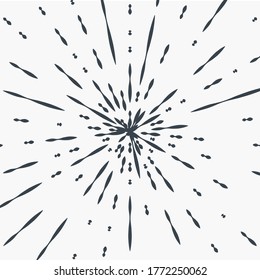 vintage bursting rays - design elements for your design. retro style projects illustration