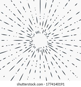vintage bursting rays - design elements for your design. retro style projects illustration