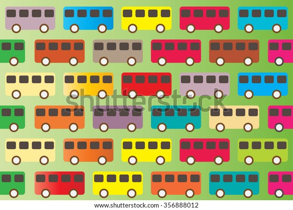 Vintage bus\
pattern