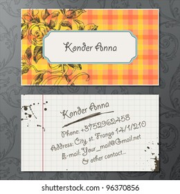 Vintage business card