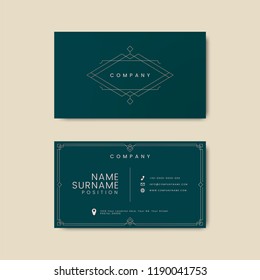 Vintage Business Card Letterpress Mockup