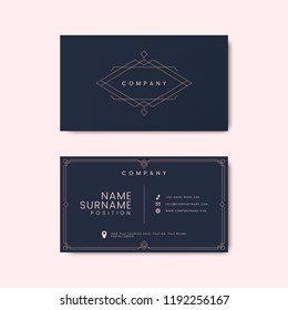 Vintage Business Card Letterpress Mockup