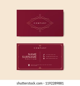 Vintage Business Card Letterpress Mockup