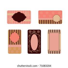 Vintage business card set 3