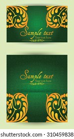 Vintage business cards, invitations or announcements.