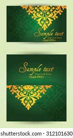 Vintage business cards, invitations or announcements.