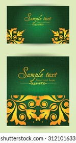 Vintage business cards, invitations or announcements.