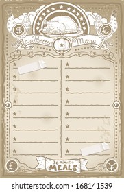 Vintage Butcher Blackboard Cut of Chicken Meat. Butchery Hen Food Chalk Board Shop. Retro Menu Restaurant. Butchery Blackboard Diagram. Street Food Vintage Bar Menu Background Infographic Vector Image