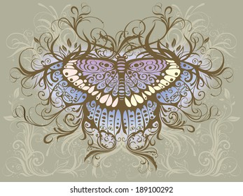 Vintage butterfly.