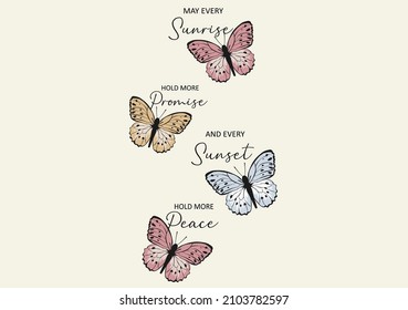 vintage butterfly design hand drawn design