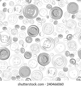 Vintage buttons seamless pattern