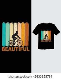 Vintage Bycycle Riders Just Ride Tshirt Design T-shirt Design a Art