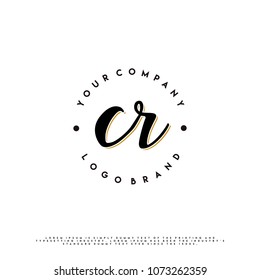 Vintage C & R initial name logo