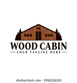 Vintage Cabin, Fram House Vektor Logo 
