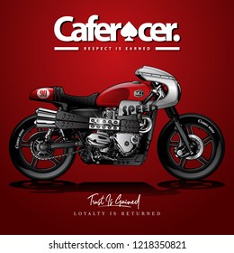 Vintage Cafe Racer Poster