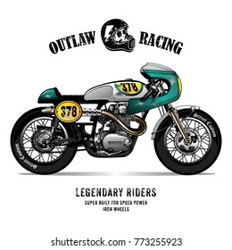 Vintage Cafe Racer Poster