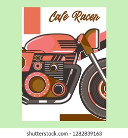 Vintage Cafe Racer Poster - Vector