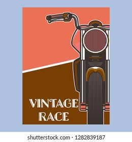 Vintage Cafe Racer Poster - Vector